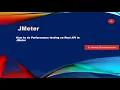 How to do Performnce testing on Rest API in Jmeter