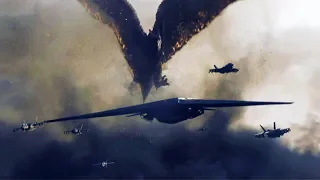 rodan vs fighter jets godzilla king of the monsters 4k hdr 