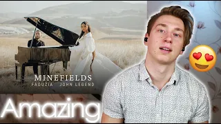 Download Faouzia \u0026 John Legend - Minefields (Official Music Video) | Singer Reaction! MP3