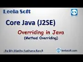 Method Overriding in Java Introduction - Part 1 Java Tutorials in Telugu