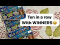Download Lagu 10 in a row with winners! Florida lottery $10,000 triple match scratch off tickets