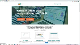 How to import data from Google Sheets into CODAP and make a Scatter Plot