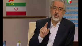 واکنش قاطع میرحسین به مجری برنامه 