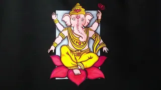 Download Beautiful Lord Ganesha Drawing Step by step for Beginners | Ganesh Ji Painting Ideas | 3D Drawing MP3