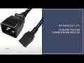 IEC 60320 C20 Grounded Plug To C19 Connector 3-Pin AC Power Cord