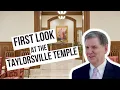 Taylorsville LDS Temple Open House James R Rasband Asst Exec Dir Temple Dept shares the beauty