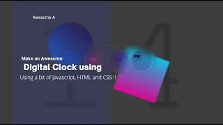 Make an Awesome Glassmorphism Digital Clock using HTML CSS and a bit of Javascript