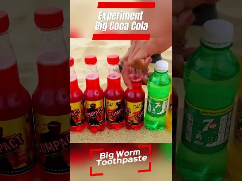 EXPERIMENT : Big Devil's Toothpaste Explosion #shorts