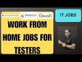 WFH Testing Jobs Manual Testing QA Jobs Rd Automation Learning