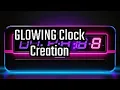 Digital Clock with Colorful Glowing Effect using HTML CSS JavaScript