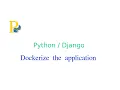 Dockerize the application