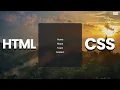 Transform Navigation Using HTML CSS - Hindi
