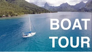 BOAT TOUR!  Inside our Ericson 38-200 – (Two Afloat Sailing)