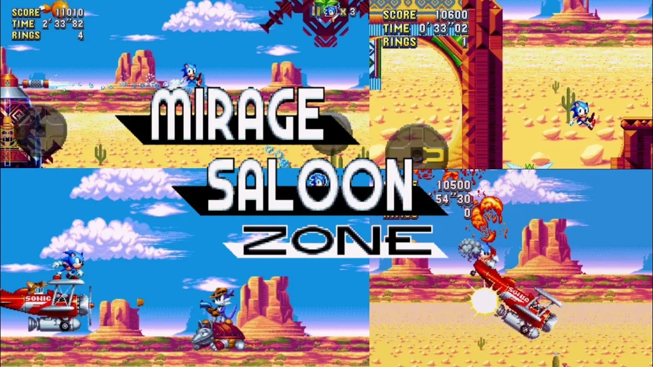 Sonic Mania on Android | Mirage Saloon Zone Gameplay as Sonic And Tails #sonic #playthrough #game