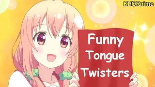 hilariously cute tongue twisters in anime funny compilation