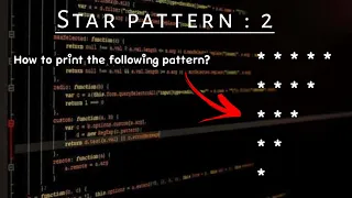 Star Pattern 2 Printing Pattern in C C programming tutorial