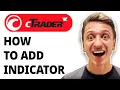 How To Add Indicator To Ctrader