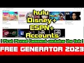 hulu Disney ESPN Premium Account Generator 2023-Up to 12 free bundle premium subscription months