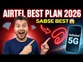 Airtel Best Recharge Plan 2026 Unlimited 5G Plan New Airtel Plan 2026