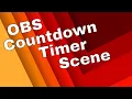 Create a countdown timer Scene in OBS