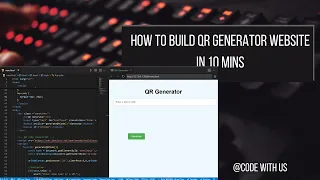 Build a QR Code Generator in 10 Minutes Beginner HTML CSS JavaScript Tutorial