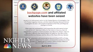 Classifieds Site Backpage com Shut Down By FBI NBC Nightly News