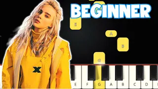 Download Lovely - Billie Eilish | Beginner Piano Tutorial | Easy Piano MP3