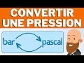 How to convert bar to pascal Pressure conversion