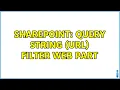 Sharepoint Query String URL Filter Web Part