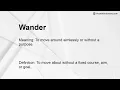 Wander Meaning