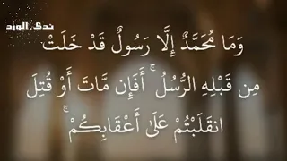 وما محمد إلا رسول قد خلت من قبله الرسل أفإن مات أو قتل انقلبتم على أعقابكم 
