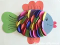 DIY PAPER RAINBOW FISH CRAFT Cool Craft Easy Paper Craft for Kids DIY Step by Step