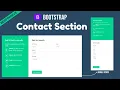 Responsive Contact Section using Bootstrap