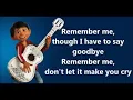 Remember me OST CoCo with Lyrics