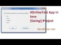 Online Test App in Java with Swing with sourcecode Project Hostbox cse for Java