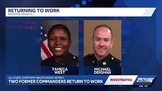 EXCLUSIVE Two top West Palm Beach police leaders demoted and returned to duty as overtime invest