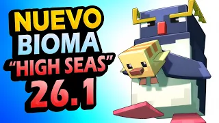 Se Filtró Minecraft 26.1 👉 Bioma HIGH SEAS, Pingüinos, Rascal y más!