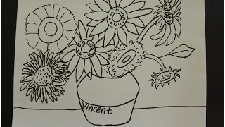 Download Kids Can Draw: Vincent Van Gogh Sunflowers  with First Grade Art Students.(patron spots available) MP3