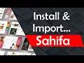 how to install Sahifa theme and import demo Usage training - 2022
