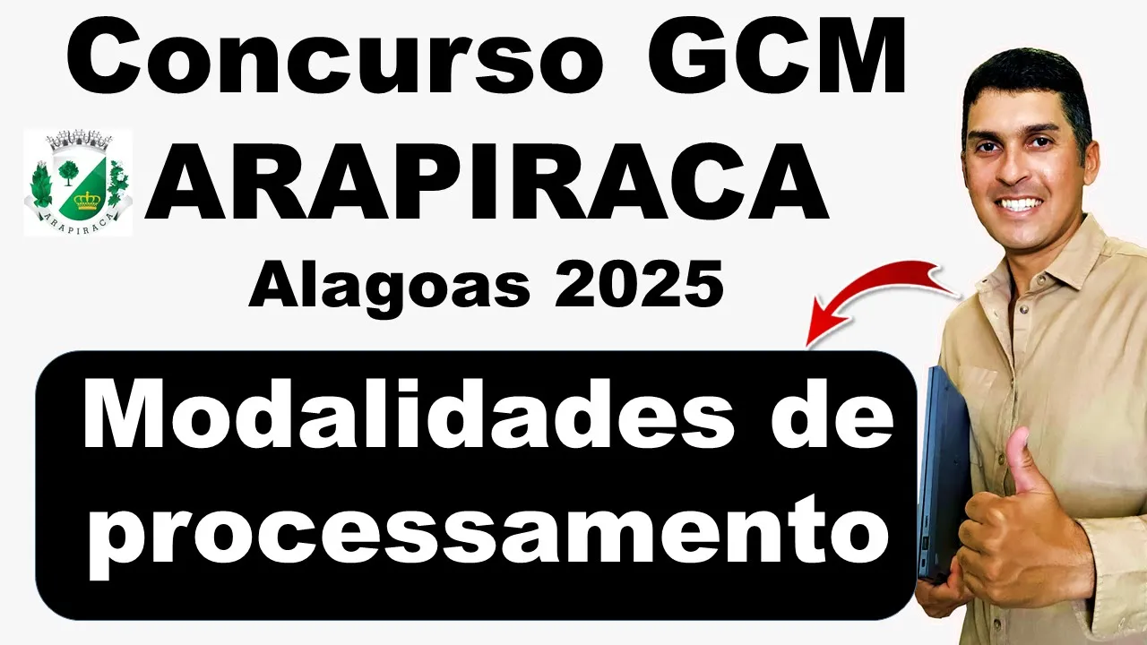 Concurso GCM Arapiraca AL 2025 | Informática IBAM 2025 | Modalidades de processamento. HARDWARE