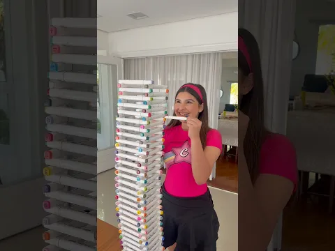ELE DERRUBOU MINHA TORRE DE CANETINHAS #shorts