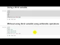 Four ways to swap two variables in Python