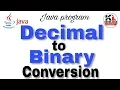 java program to convert decimal to binary number system Knowledge Light