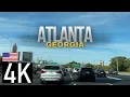 Witness Atlanta GA Weekend Traffic in 4K - Atlanta Skyline