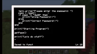 ComputerCraft Tutorial Episode 6 - Functions