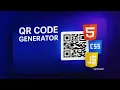 QR Code Generator using HTML CSS JavaScript Beginner JavaScript Project Tutorial