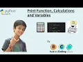 Print Function Calculations and Variables Python Tutorials For Beginners In Hindi Tutorial 1
