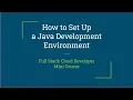 How to set up a Java development environment