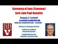 Summary of the Java Common Fork-Join Pool Benefits