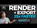 How to RENDER and EXPORT FASTER 4K in Adobe Premiere Pro CC Render Definition Meaning